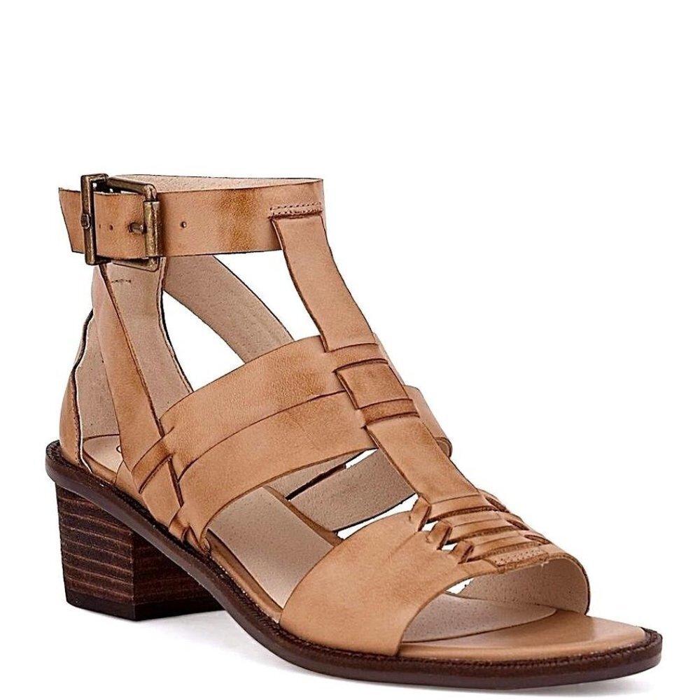 Elliott Lucca Lena Gladiator Beige Tan Sandals Size 9. MCS3633H